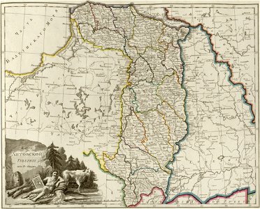 Atlas of Russian Empire (1800). Lithuanian governorate