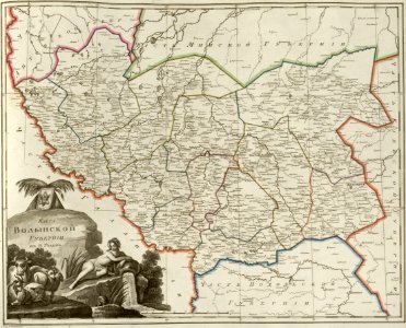 Atlas of Russian Empire (1800). Volyn governorate