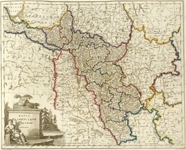 Atlas of Russian Empire (1800). Belorussian governorate