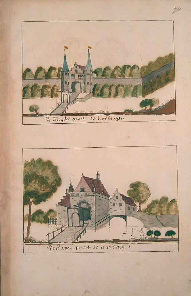 Atlas Schoemaker-FRIESLAND-DEEL3-3069-Friesland, Harlingen