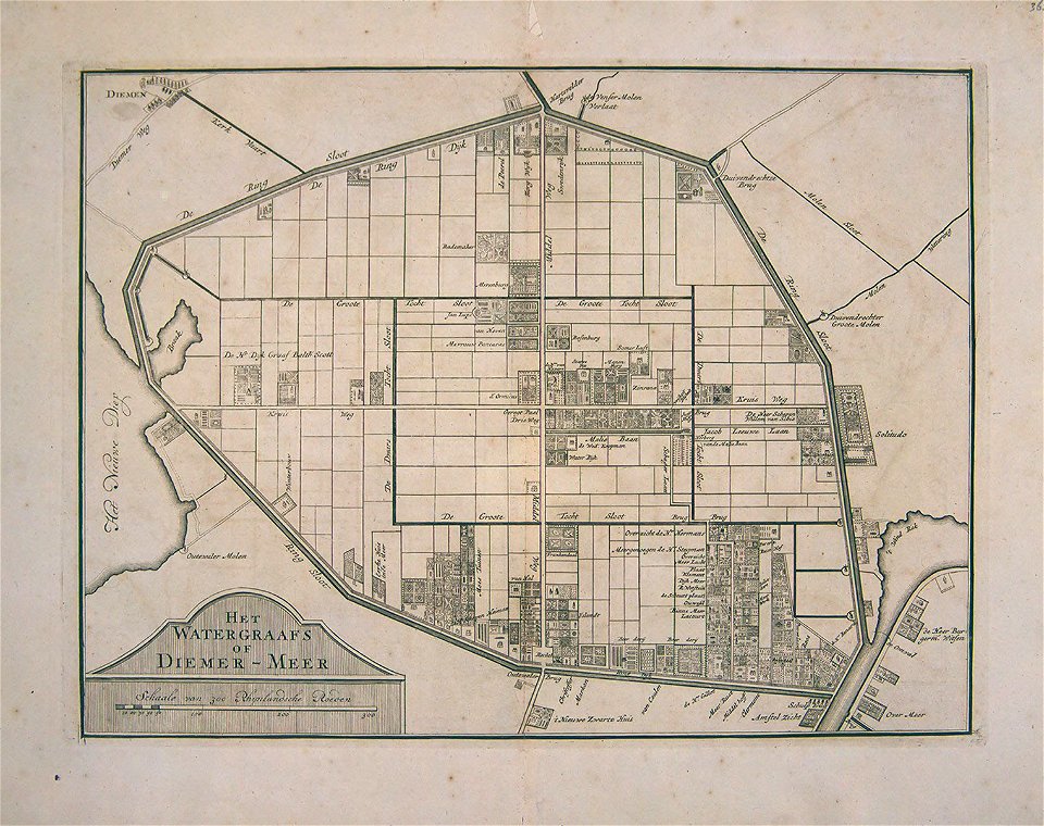 Atlas Schoemaker-WESTFRIESLAND-DEEL1-222-Noord-Holland, Diemermeer