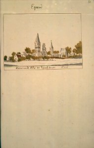 Atlas Schoemaker-WESTFRIESLAND-DEEL2-328-Noord-Holland, Egmond de Abdij