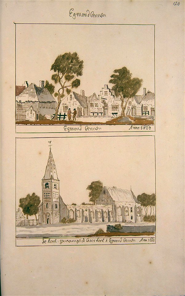 Atlas Schoemaker-WESTFRIESLAND-DEEL2-343-Noord-Holland, Egmond Binnen