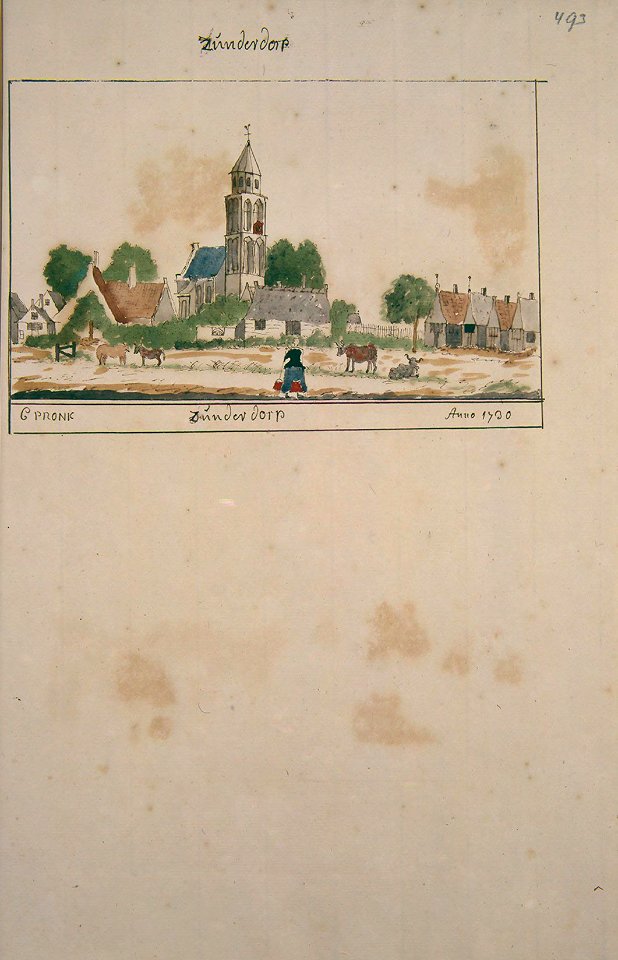 Atlas Schoemaker-WESTFRIESLAND-DEEL4-1302-Noord-Holland, Zunderdorp