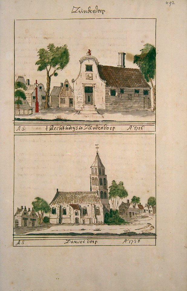 Atlas Schoemaker-WESTFRIESLAND-DEEL4-1301-Noord-Holland, Zunderdorp