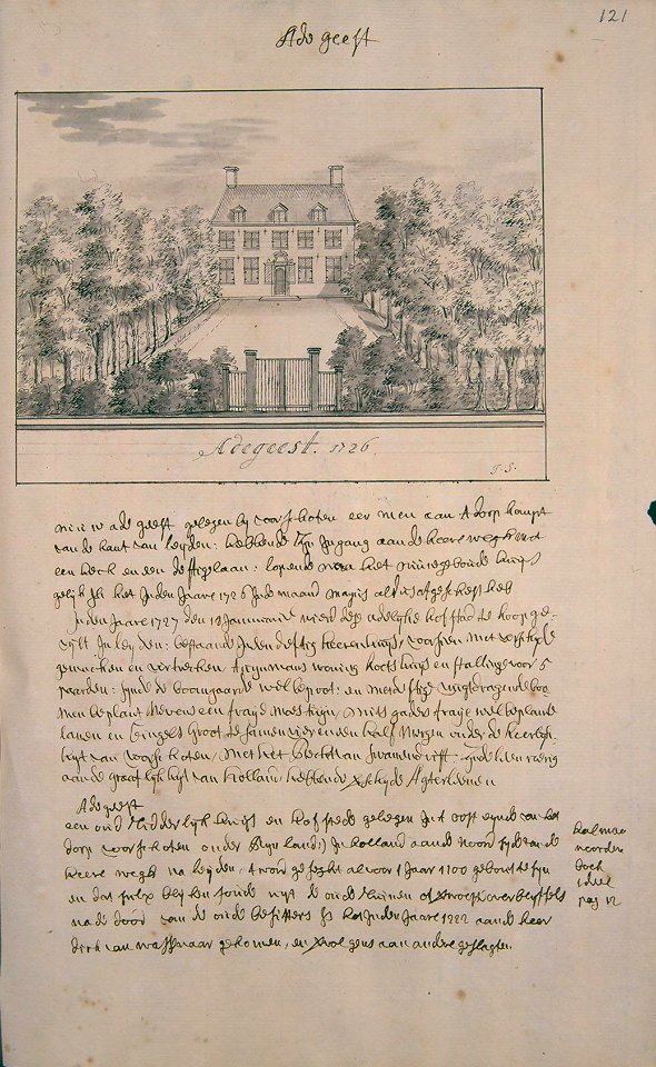 Atlas Schoemaker: Zuid-Holland, Adegeest, Abraham de Haen, between 1710 and 1735