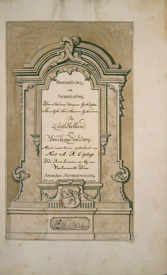 Atlas Schoemaker-ZUIDHOLLAND-DEEL1-1314-Zuid-Holland, Titelblad