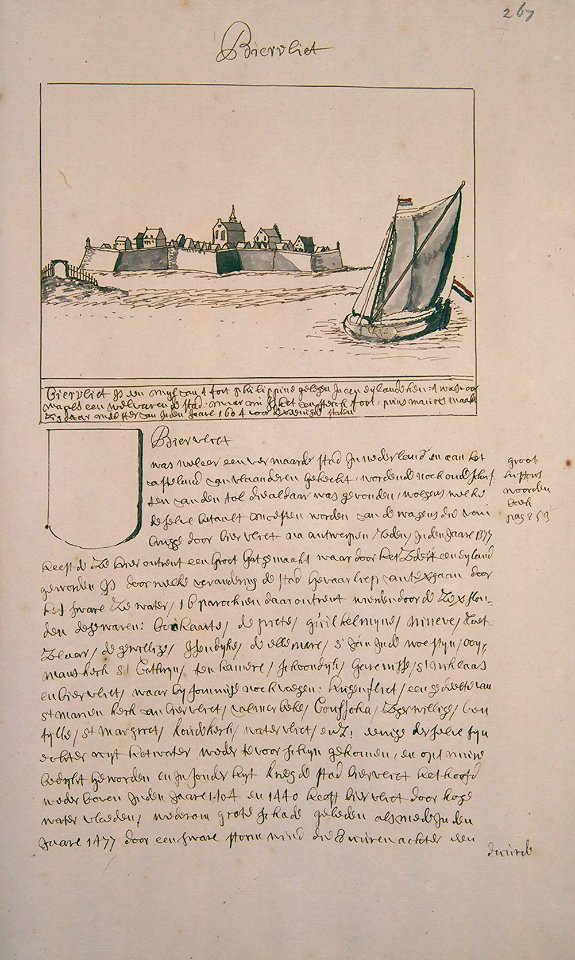 Atlas Schoemaker: Zuid-Holland, Biervliet in Zeeuws-Vlaanderen, Cornelis Pronk, between 1710 and 1735