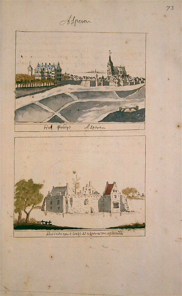 Atlas Schoemaker: Zuid-Holland, Asperen, Abraham de Haen, between 1710 and 1735