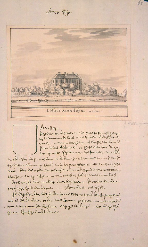 Atlas Schoemaker-ZUIDHOLLAND-DEEL1-1340-Zuid-Holland, Arenstyn