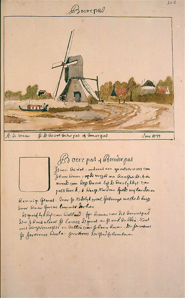 Atlas Schoemaker-ZUIDHOLLAND-DEEL1-1468-Zuid-Holland, Boerepas