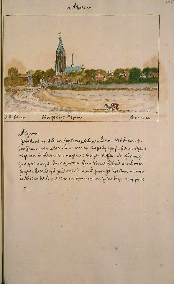 Atlas Schoemaker-ZUIDHOLLAND-DEEL1-1373-Zuid-Holland, Asperen