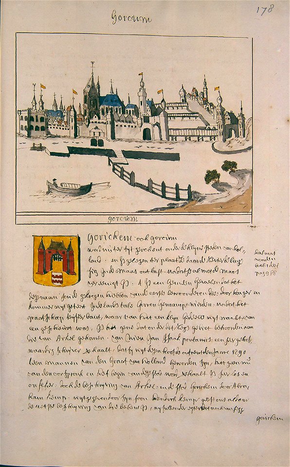 Atlas Schoemaker-ZUIDHOLLAND-DEEL3-1713-Zuid-Holland, Gorinchem