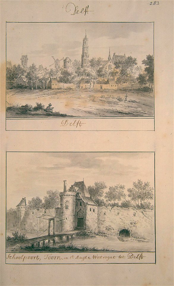 Atlas Schoemaker-ZUIDHOLLAND-DEEL2-1546-Zuid-Holland, Delft