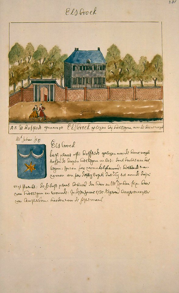 Atlas Schoemaker: Zuid-Holland, Elsbroek, Abraham de Haen, between 1710 and 1735