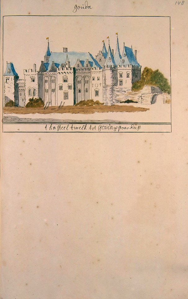 Atlas Schoemaker-ZUIDHOLLAND-DEEL3-1700-Zuid-Holland, Gouda