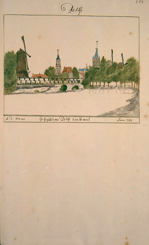 Atlas Schoemaker-ZUIDHOLLAND-DEEL2-1544-Zuid-Holland, Delft