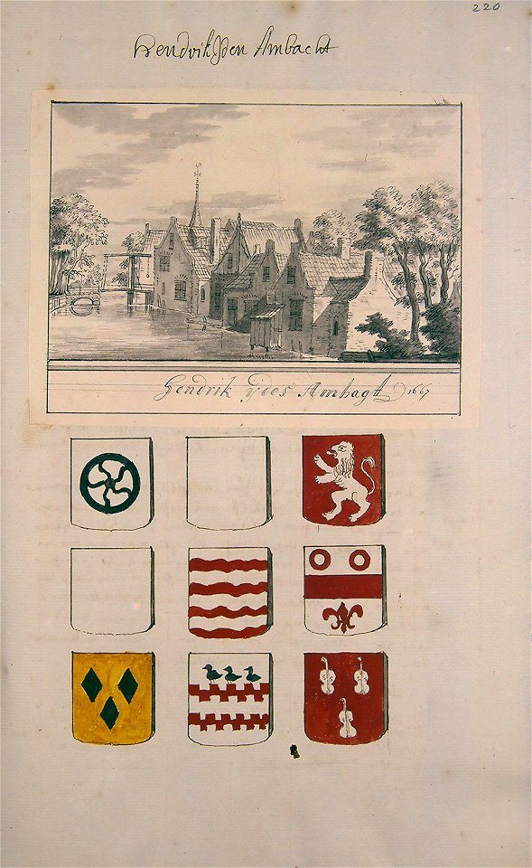 Atlas Schoemaker-ZUIDHOLLAND-DEEL3-1732-Zuid-Holland, Hendrik-Ido-Ambacht