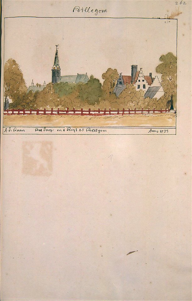 Atlas Schoemaker-ZUIDHOLLAND-DEEL3-1755-Zuid-Holland, Hillegom