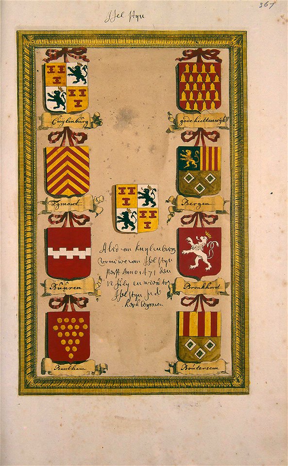 Atlas Schoemaker: Zuid-Holland, Ysselstein, Abraham de Haen, between 1710 and 1735