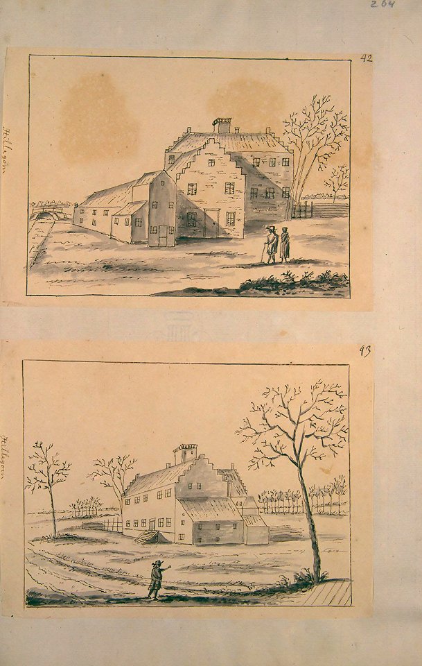 Atlas Schoemaker-ZUIDHOLLAND-DEEL3-1758-Zuid-Holland, Hillegom