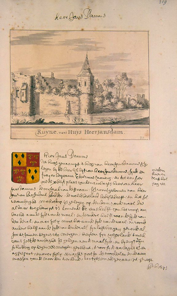 Atlas Schoemaker: Zuid-Holland, Heerjansdam, Abraham de Haen, between 1710 and 1735