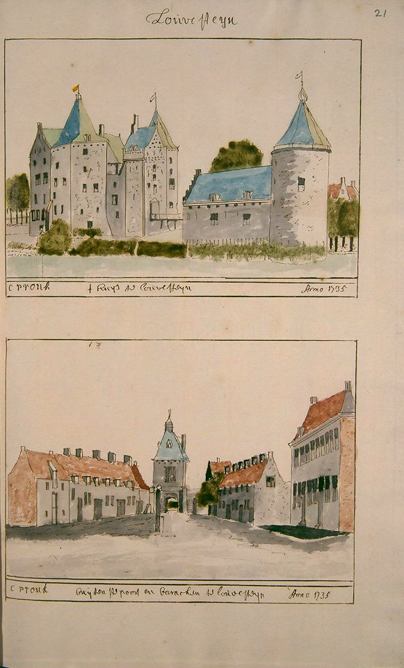 Atlas Schoemaker: Zuid-Holland, Loevestein, Cornelis Pronk, between 1710 and 1735