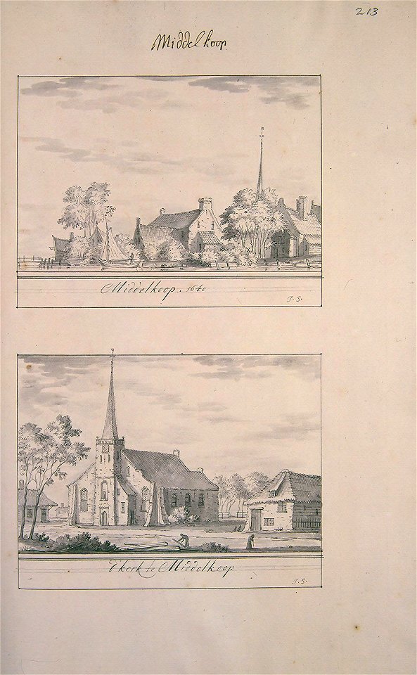 Atlas Schoemaker: Zuid-Holland, Middelkoop, Abraham de Haen, between 1710 and 1735