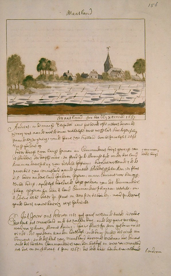 Atlas Schoemaker: Zuid-Holland, Maasland, Cornelis Pronk, between 1710 and 1735