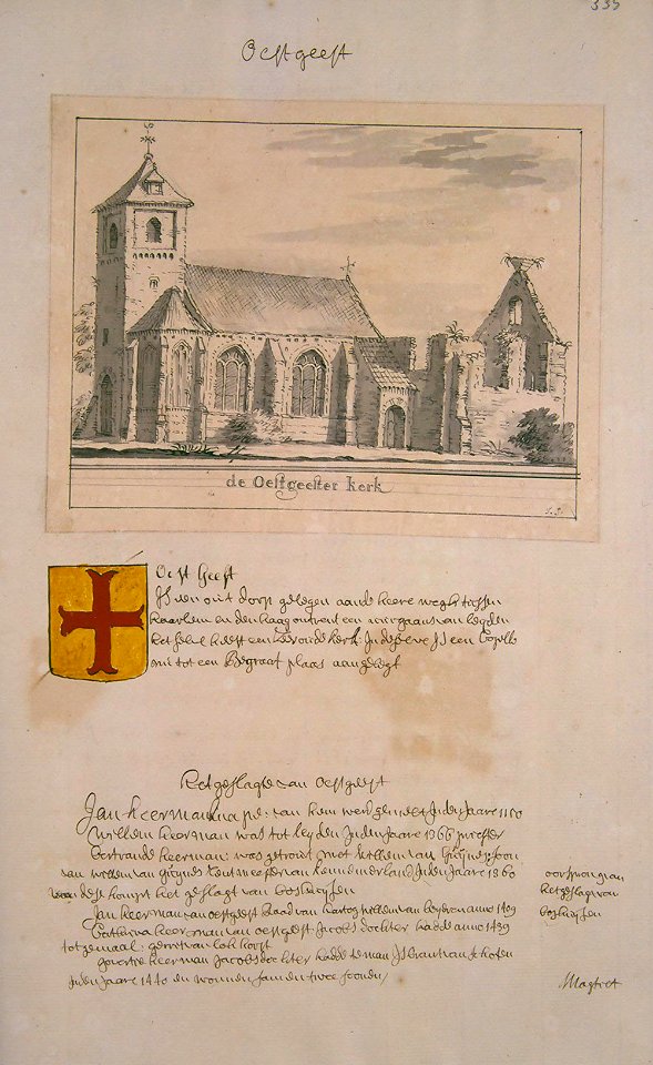 Atlas Schoemaker: Zuid-Holland, Oegstgeest, Cornelis Pronk, between 1710 and 1735
