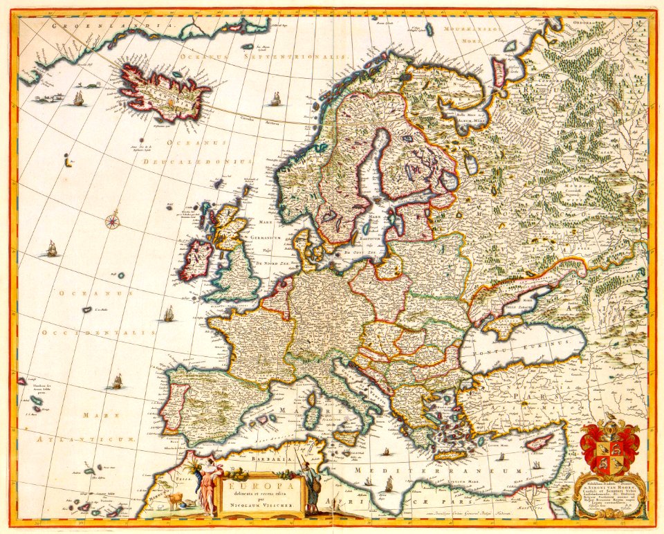 Atlas Van der Hagen-KW1049B10 006-EUROPA delineata et recens edita