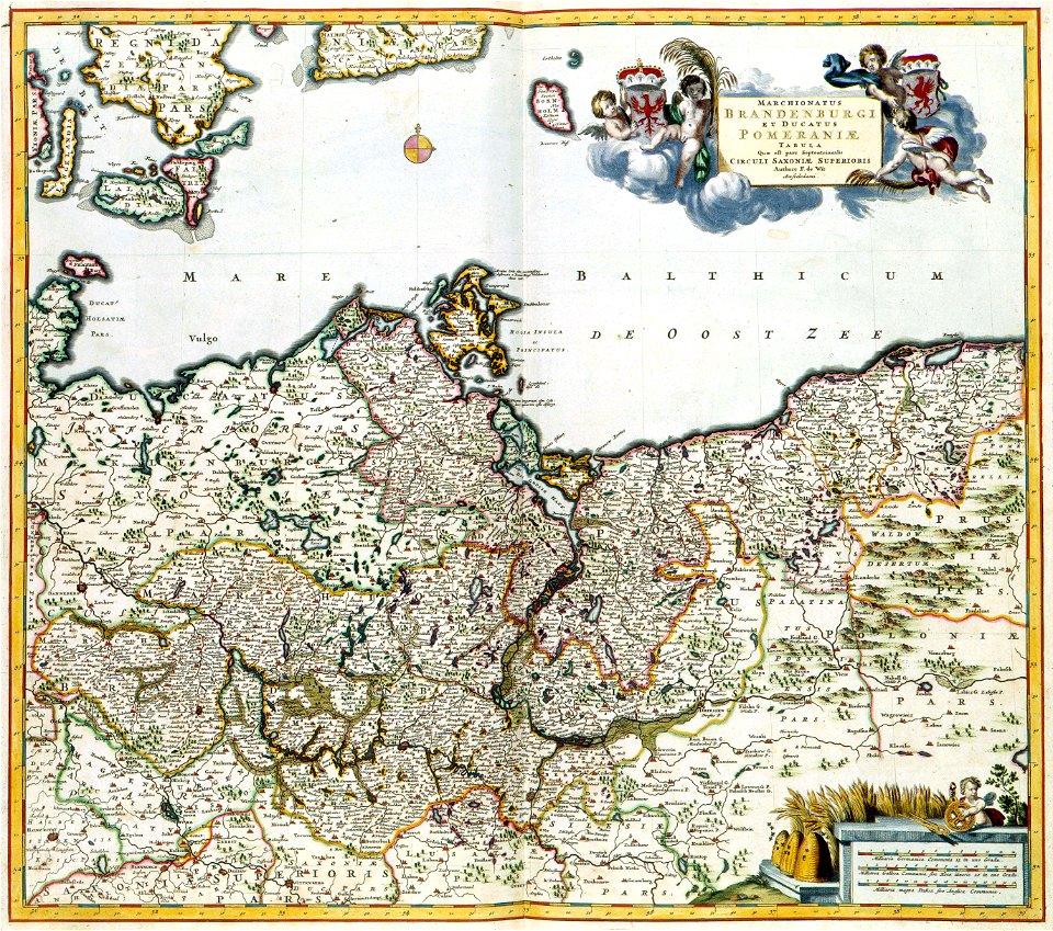 Atlas Van der Hagen-KW1049B10 059-MARCHIONATUS BRANDENBURGI ET DUCATUS POMERANIAE TABULA Qua est pars Septentrionalis CIRCULI SAXIONAE SUPERIORIS