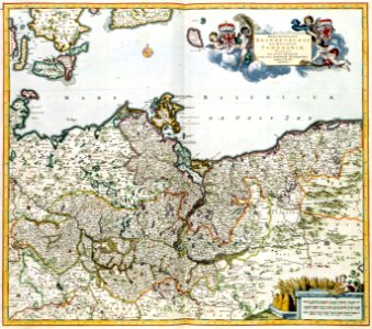 Atlas Van der Hagen-KW1049B10 059-MARCHIONATUS BRANDENBURGI ET DUCATUS POMERANIAE TABULA Qua est pars Septentrionalis CIRCULI SAXIONAE SUPERIORIS