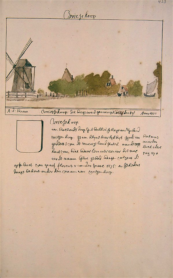 Atlas Schoemaker: Zuid-Holland, Vriezekoop, Cornelis Pronk, between 1710 and 1735