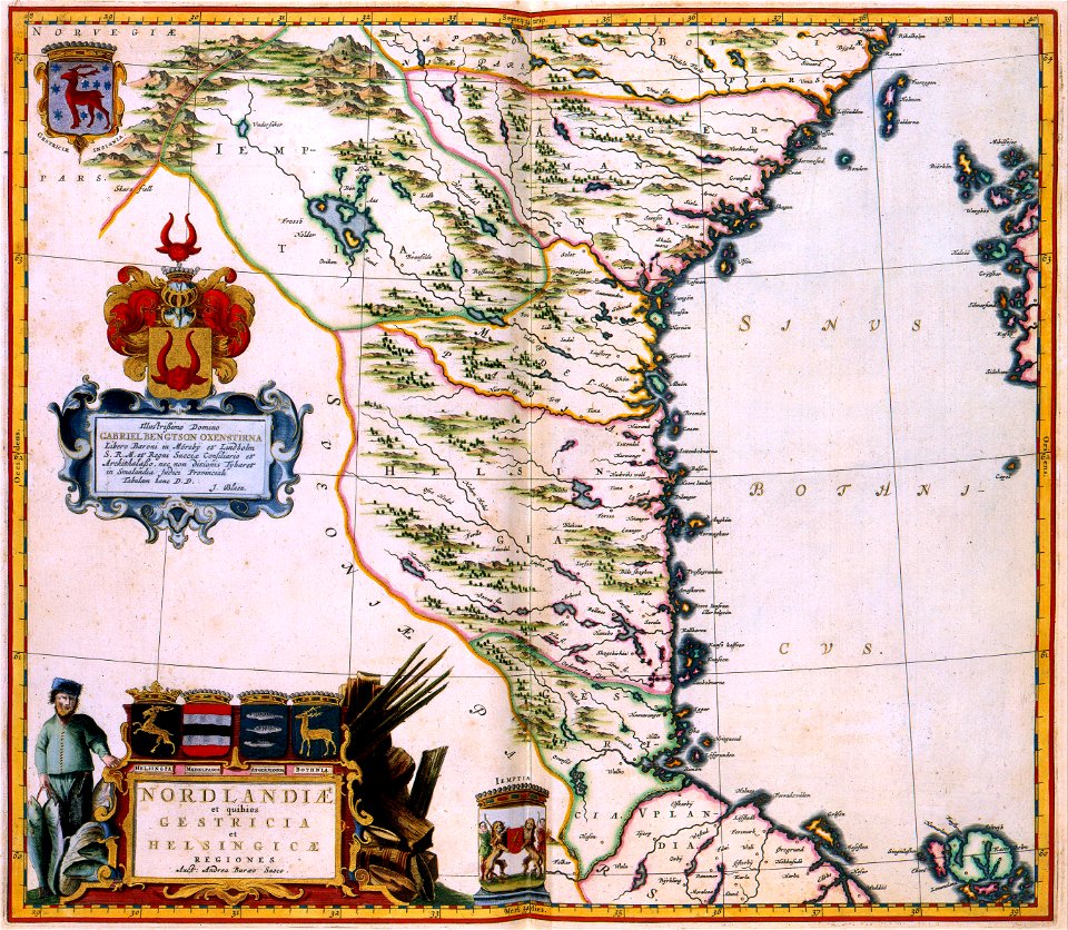 Atlas Van der Hagen-KW1049B10 025-NORLANDIAE et quibies CESTRIACIA et HELSINGICAE REGIONES