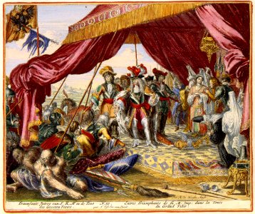Atlas Van der Hagen-KW1049B10 051 6B-Triumfante Intree van S.K.M. in de Tent des Grooten Vizirs = Entree Triumphante de sa M- Imp- dans la Tente du Grand Vizir