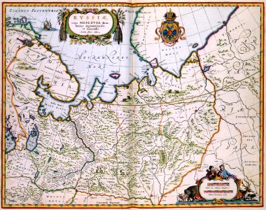 Atlas Van der Hagen-KW1049B10 033-RVSSIAE vulgo MOSCOVIA dictae, Partes Septentrionalis et Orientalis