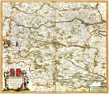 Atlas Van der Hagen-KW1049B10 048-CIRCULI AUTRIACI Pars Septentrionalis in qua ARCHIDUCATUS AUSTRIAE ET DUCATUS STIRIAE accuratissime divisi oftenduntur PER