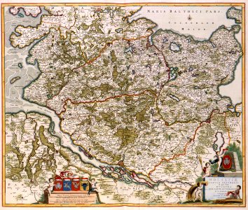 Atlas Van der Hagen-KW1049B10 066-HOLSATIAE TABULA GENERALIS in qua sunt DUCATUS HOLSATIAE, DITHMASIAE STORMARIAE et WAGRIAE