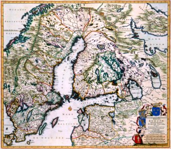 Atlas Van der Hagen-KW1049B10 023-REGNI SUECIAE Tabula Generalis, divisa in SUECIAE, GOTIAE .. REGNA FINNIAE, DUCATUM LAPPONIAM, LIVONIAM INGRIAMQ- et in omnes subiacentes provincias