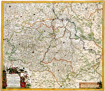 Atlas Van der Hagen-KW1049B10 057-CIRCULI SAXONIAE SUPERIORIS PARS MERIDIONALIS in qua sunt DUCATUS SAXONIAE, COMITUS MANSFELDIAE, ET VOITLANDIAE, LANDGRAVIAT THURINGIAE MARCHIONATUS MISNIAE