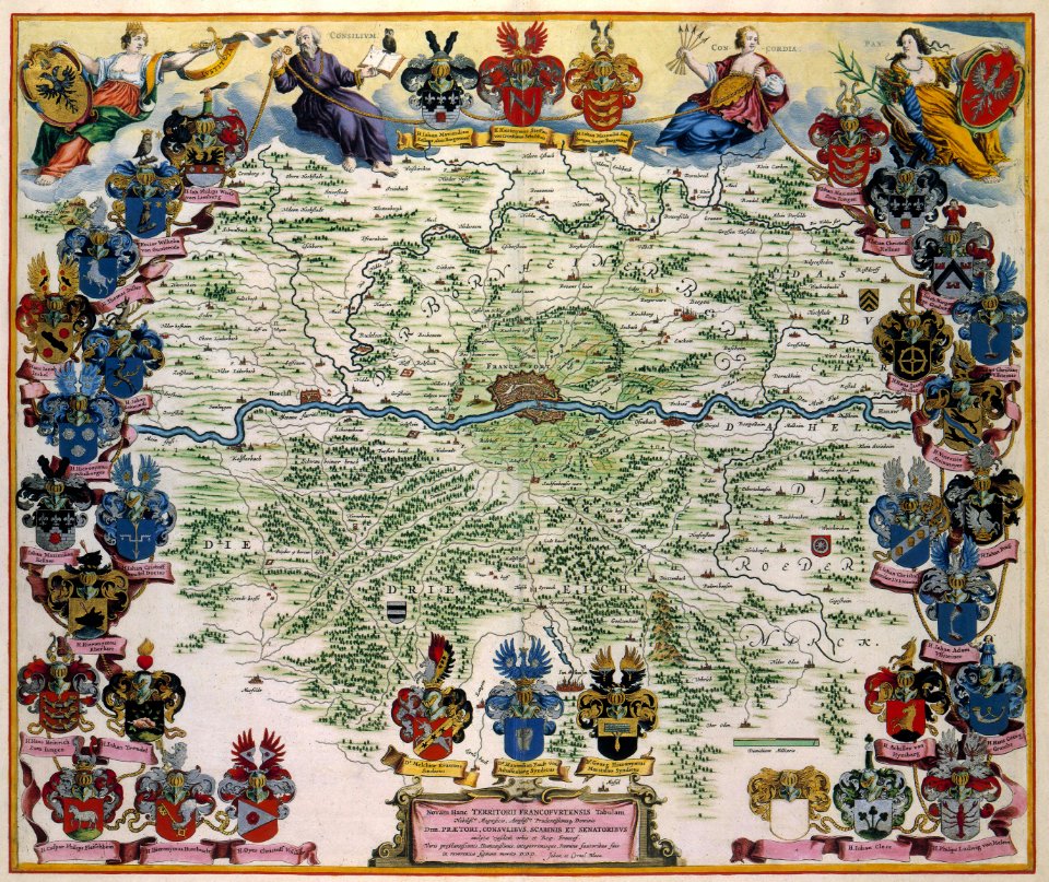 Atlas Van der Hagen-KW1049B10 088-Novam Hanc TERRITORII FRANCOFVRTENSIS Tabulam ...