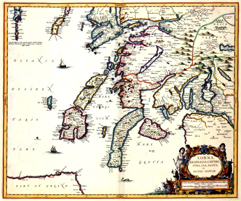 Atlas Van der Hagen-KW1049B11 046-LORNA, KNAPDALIA, CANTIRE, IURA, ILA, GLOTA, et BUTHE INSULAE