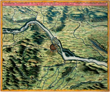 Atlas Van der Hagen-KW1049B10 049-VIENNENSE TERRITORIUM OB RES BELLICAS INTER CHRISTIANOS ET TURCAS NUPERRIME EDITUM