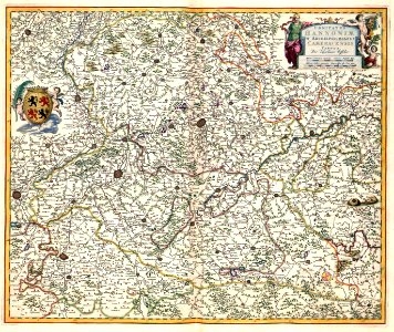 Atlas Van der Hagen-KW1049B11 074-COMITATUS HANNONIAE et ARCHIEPISCOPATUS CAMERACENSIS TABULA