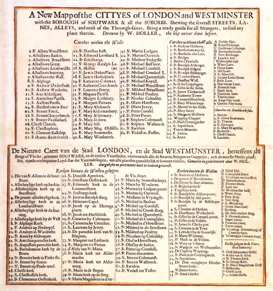 Atlas Van der Hagen-KW1049B11 020 1-A New Mapp of the CITTYES of LONDON and WESTMINSTER with the BOROUGH of SOUTHWARK & all the SUBURBS