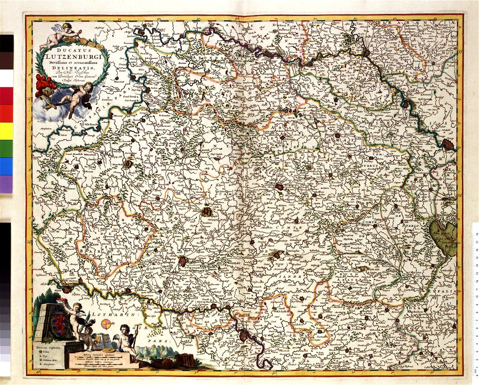 Atlas Van der Hagen-KW1049B11 063-DUCATUS LUTZENBURGI Novissima et accuratissima DELINEATIO