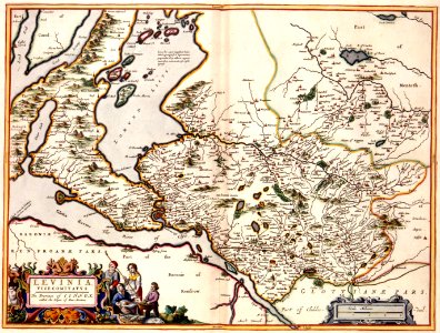 Atlas Van der Hagen-KW1049B11 044-LEVINIA VICECOMITATVS. The Province of LENNOX, called the Shyre of Dun-Britton