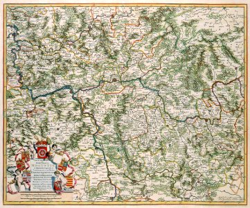 Atlas Van der Hagen-KW1049B10 086-ARCHIEPISCOPATUS et ELECTORATUS MOGUNTINI et adjacentium Regionum, ut LANDGRAVIATUM HASSO DARMSTADIENSIS et RHENOFELDENSIS, COMITATUUM HANNOVIENSIS