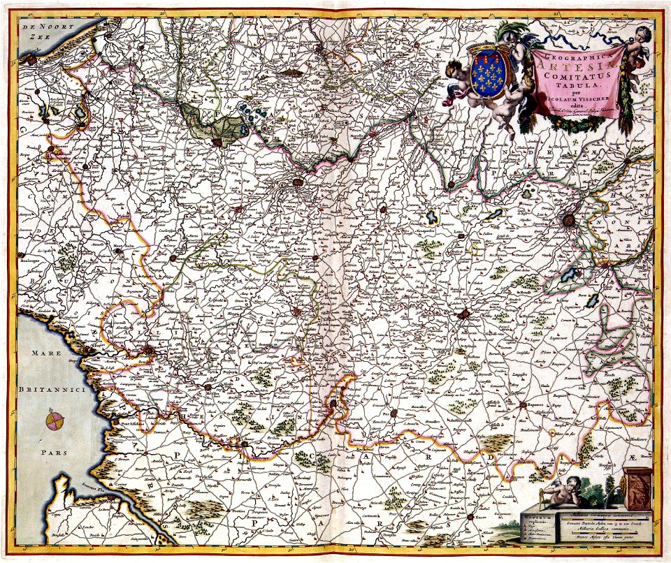 Atlas Van der Hagen-KW1049B11 073-GEOGRAPHICA ARTESIAE COMITATUS TABULA,